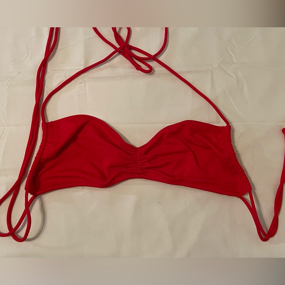 Bright Red Victorias Secret Convertible Bikini Top